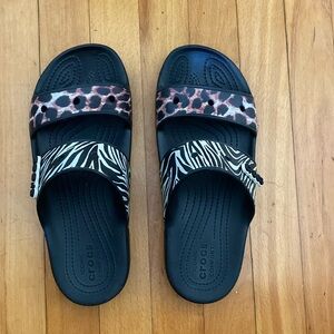 Crocs sandals animal remix W10 M8